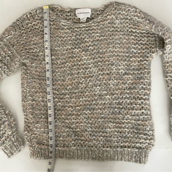 CLUB MONACO Chunky pastel mix sweater Alpaca Blend Small - Picture 7 of 9